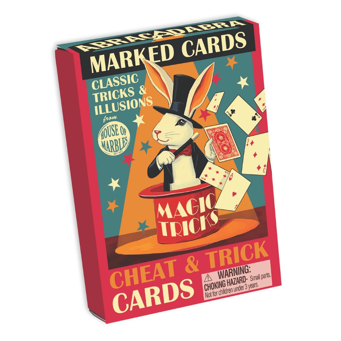 House of Marbles Marked Cards Magic Trick