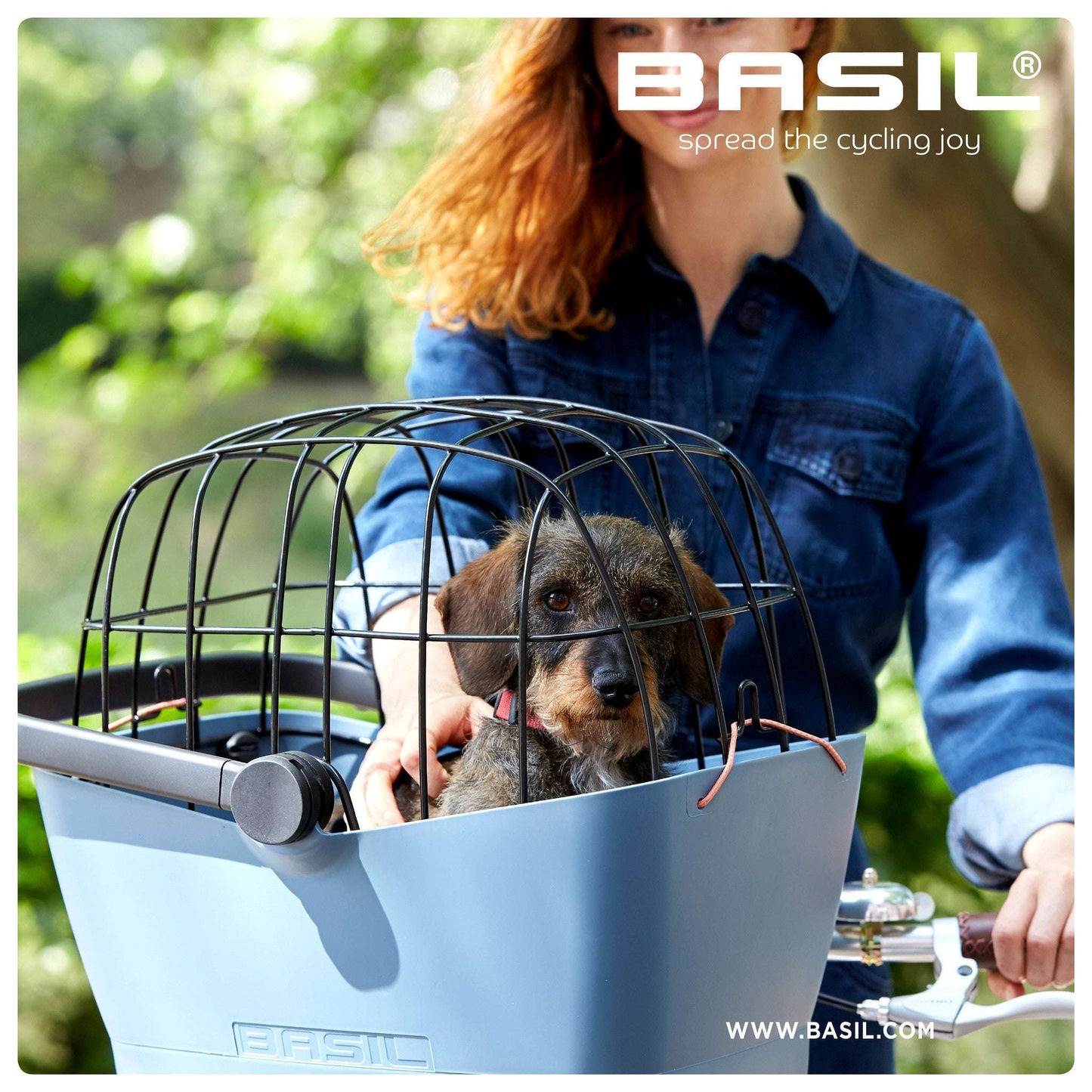 Basil Buddy KF Dog Bike Front Basket