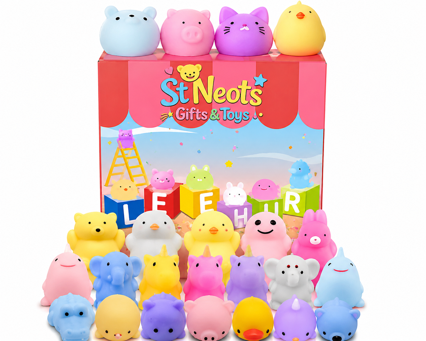 Squishy Animal Friends Sensory Toy Set