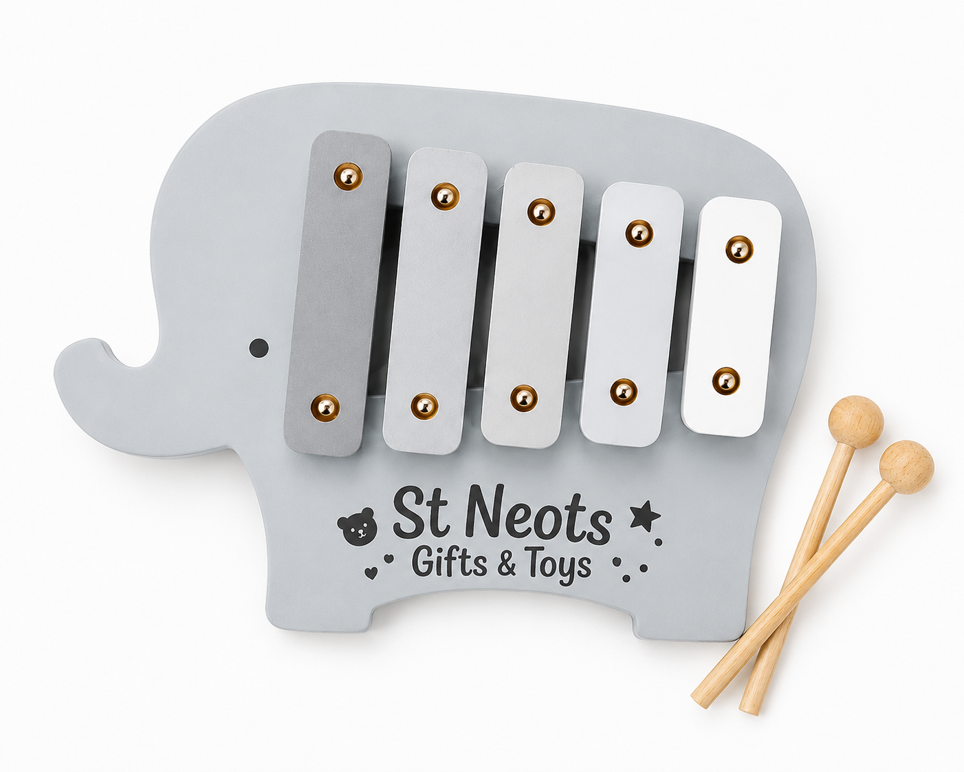 Elephant Xylophone Musical Toy with 2 Mallets