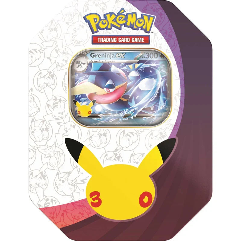 Pokémon TCG: ex Tin - Greninja - 30th Celebration *** Preorder - Expected Launch Date 16/09/26 *** (Copy) (Copy)