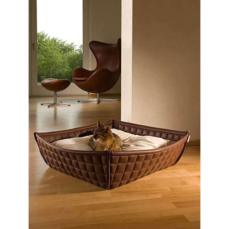 Pet Interiors Leather Cat Basket BOWL