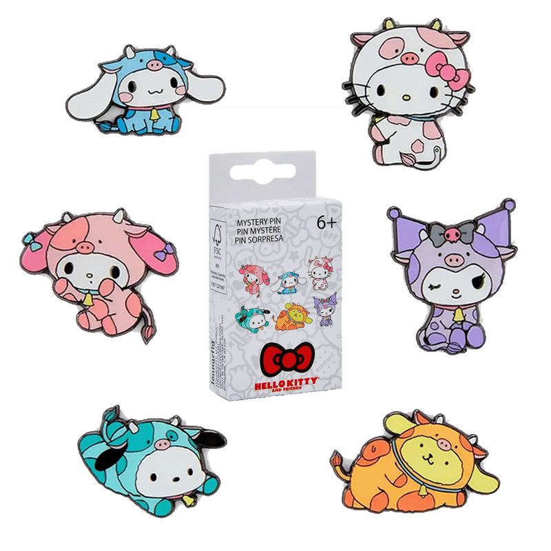 Loungefly Hello Kitty & Friends Cow Cosplay Mystery Box Pin - Sanrio