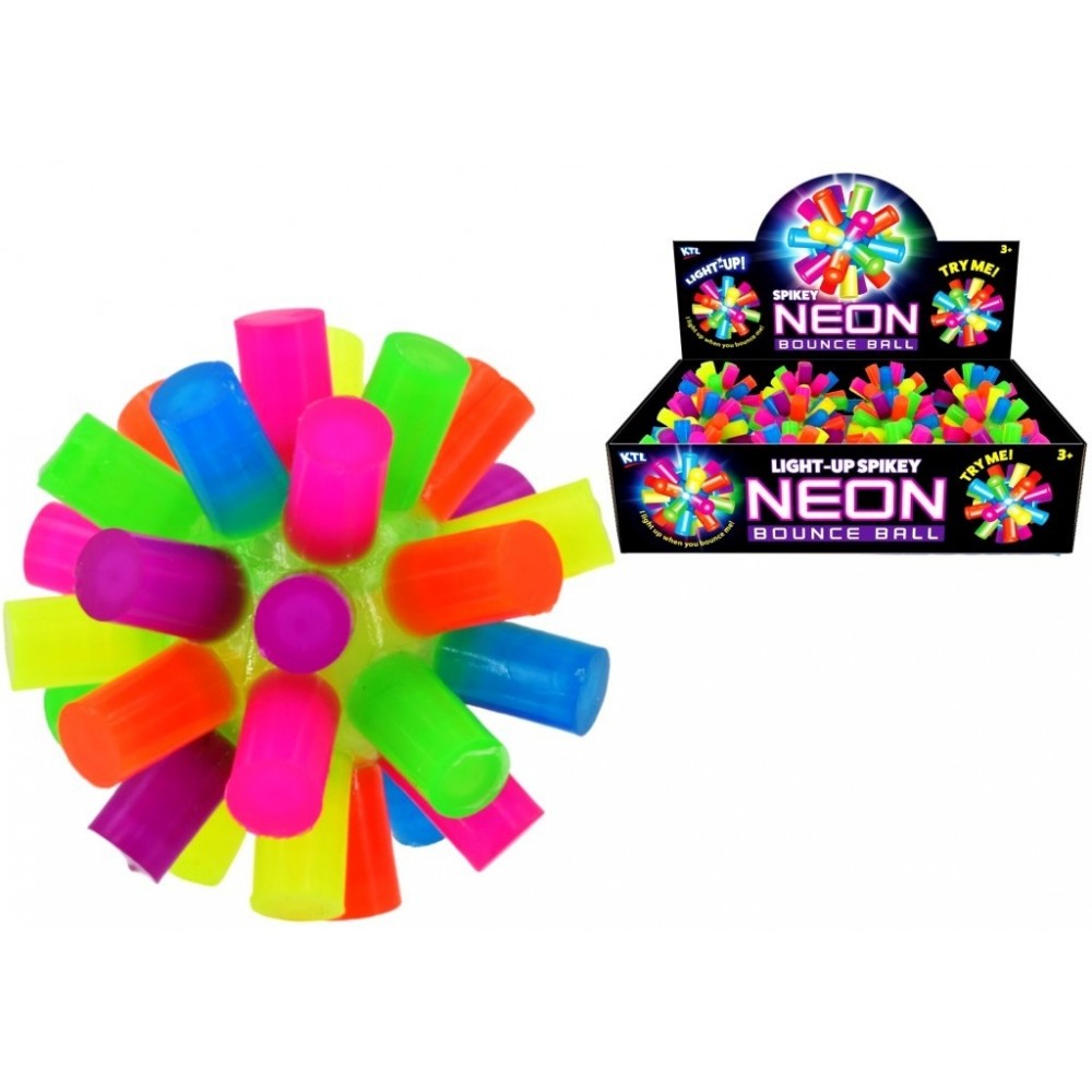 Spikey Neon Light-up Bounce Ball
