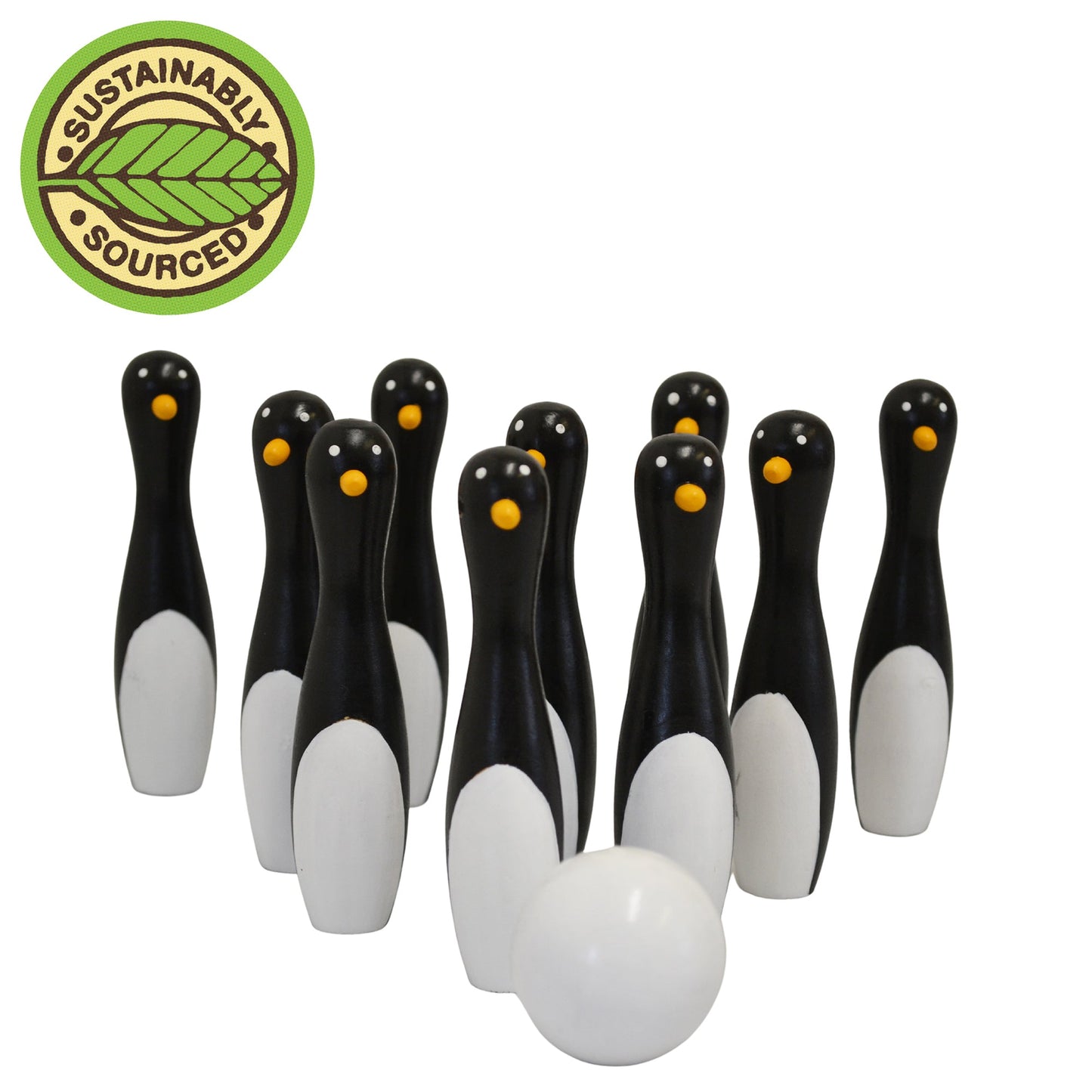 House of Marbles 10-Penguin Bowling in a Bag