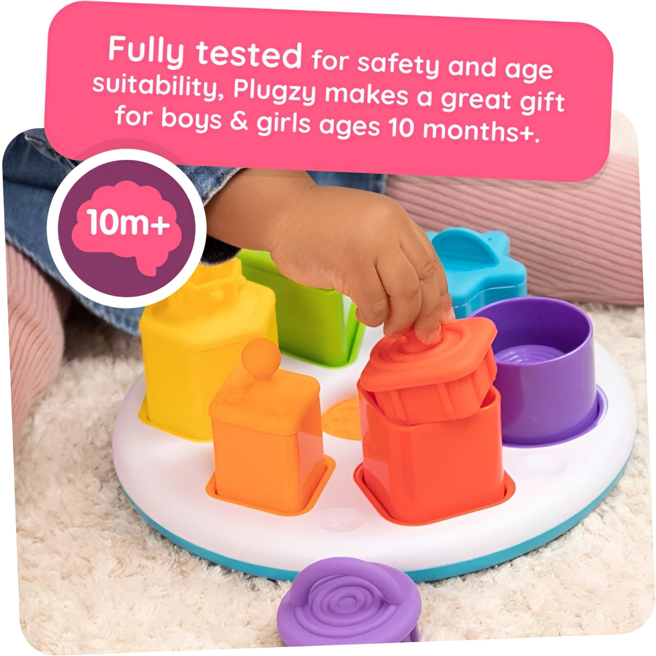 Toys Plugzy – Creative, Stackable Fun for Kids for 10+ Months !