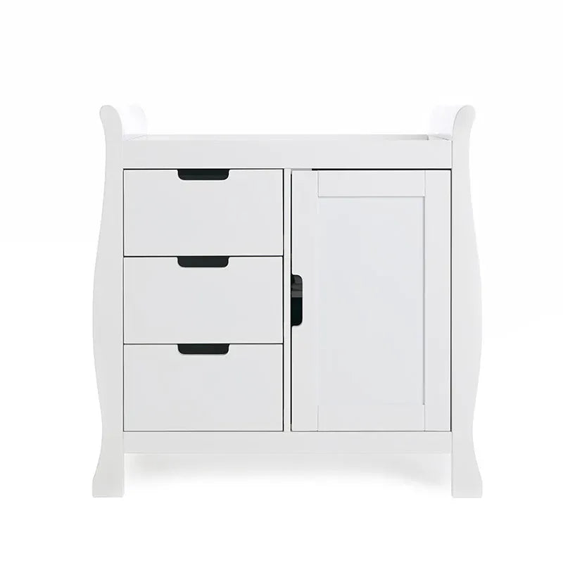 Obaby Stamford Mini Sleigh (2 Piece) Room Set - White