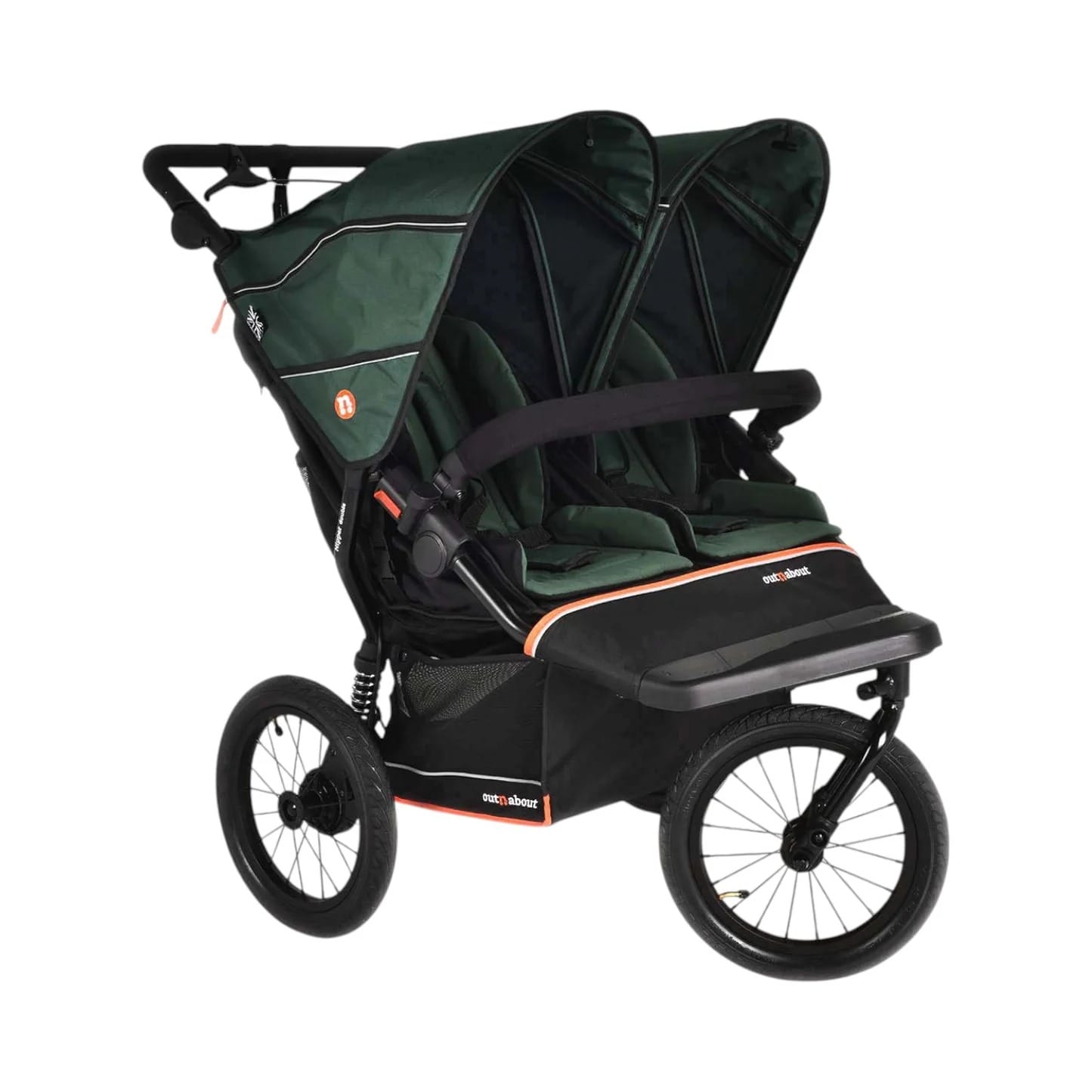 Out N About Nipper Double V6 Plus Pod Newborn and Toddler Bundle - Sycamore Green