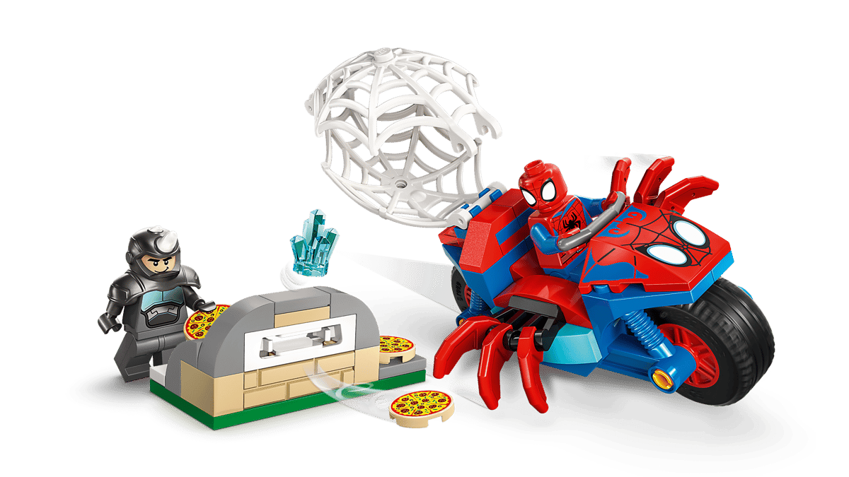 LEGO Marvel Spidey on his Motorcycle vs. Rhino Building Set 11206