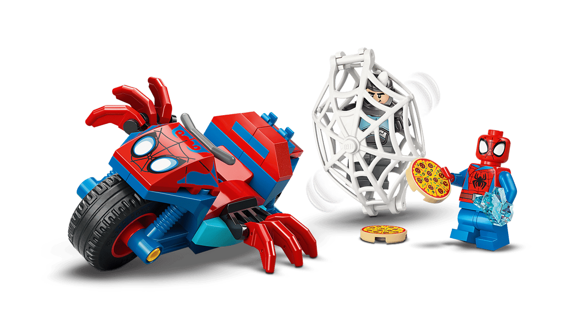 LEGO Marvel Spidey on his Motorcycle vs. Rhino Building Set 11206