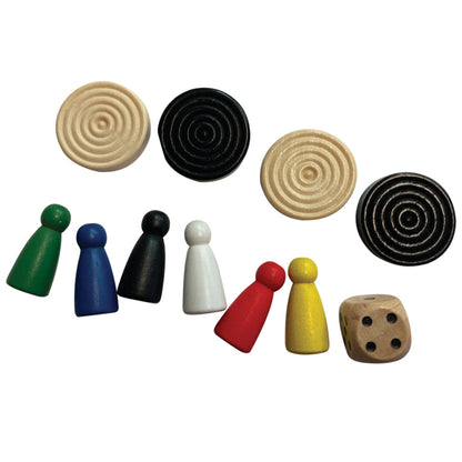 House of Marbles Draughts & Snakes & Ladders Board Game