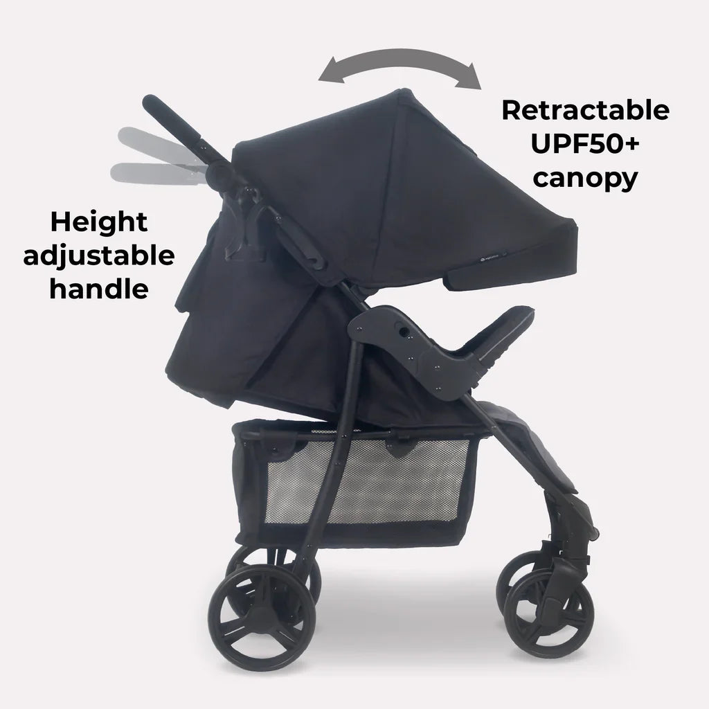 MB30 Plus Pushchair - Black / Grey