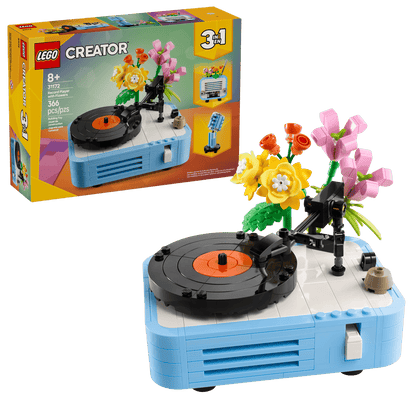 LEGO Creator 3-in-1 Record Player with Flowers Building Set