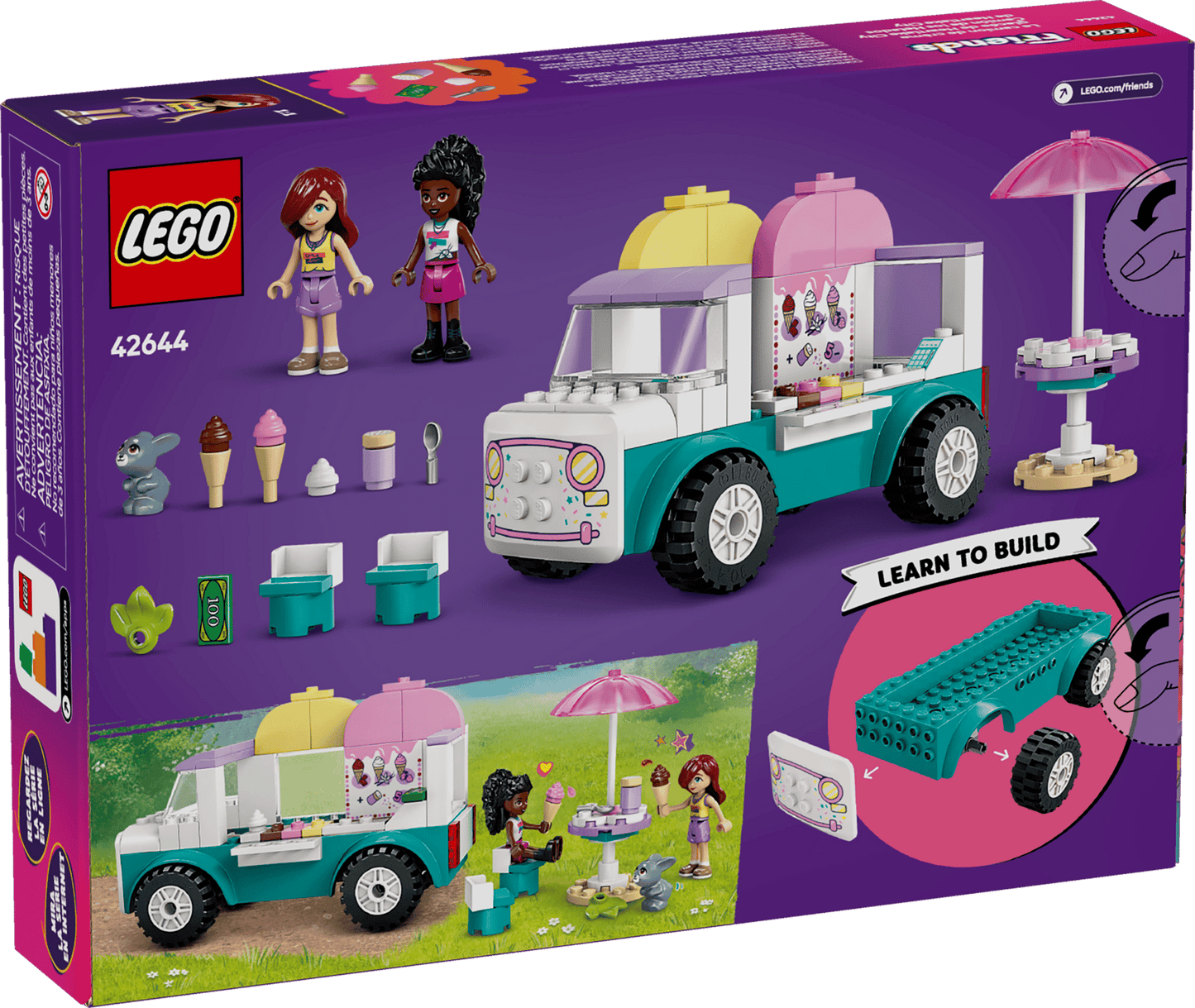 LEGO Friends Heartlake City Ice Cream Truck Building Set 42644