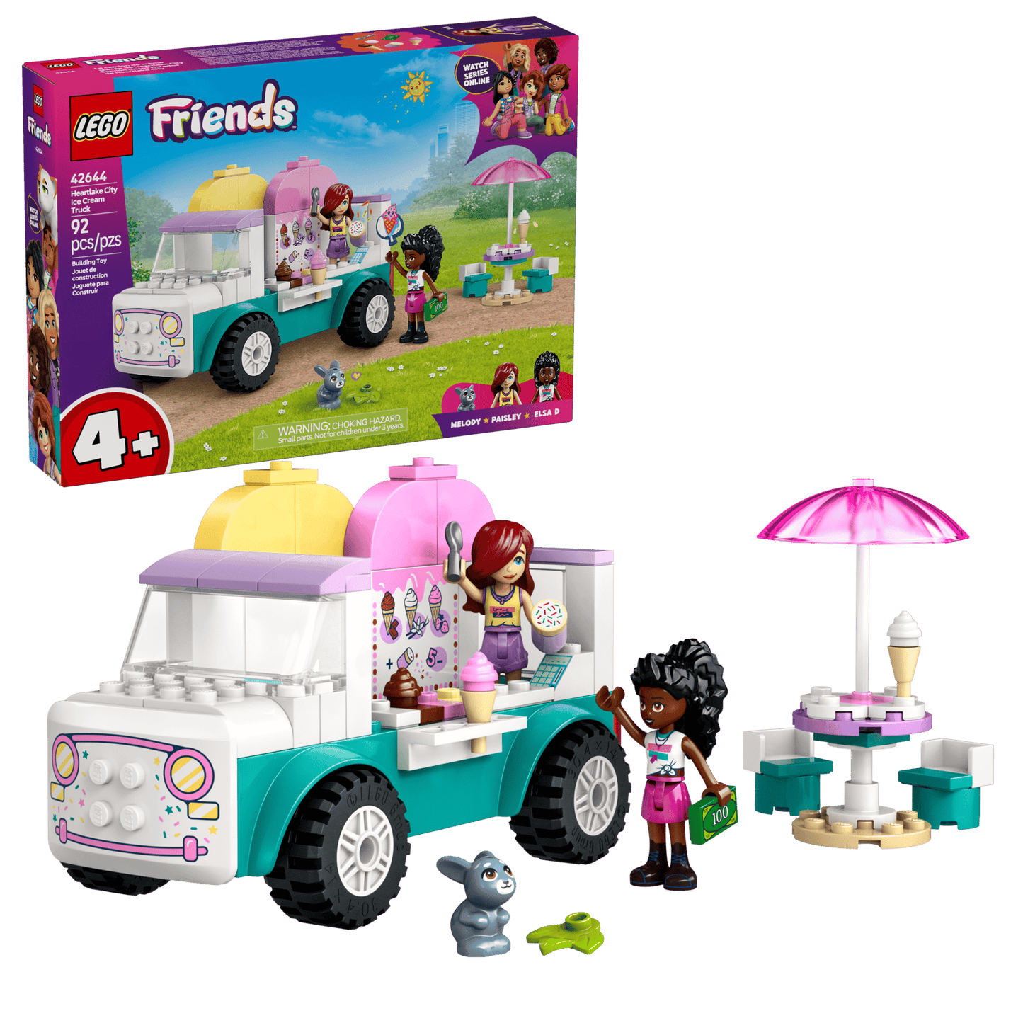 LEGO Friends Heartlake City Ice Cream Truck Building Set 42644