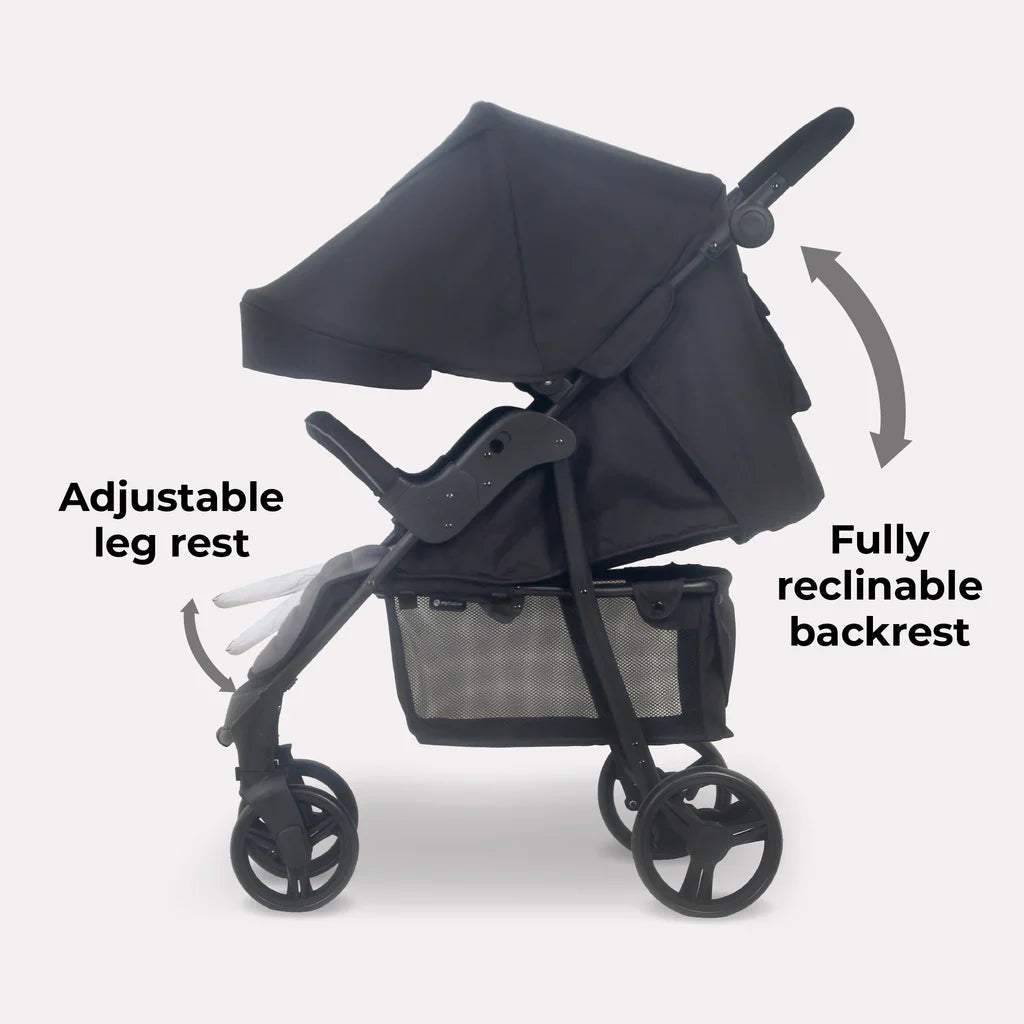 MB30 Plus Pushchair - Black / Grey