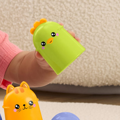 5-Piece Baby Bird Rattle Stacking Toy – Colourful Educational Sensory Toy for Babies