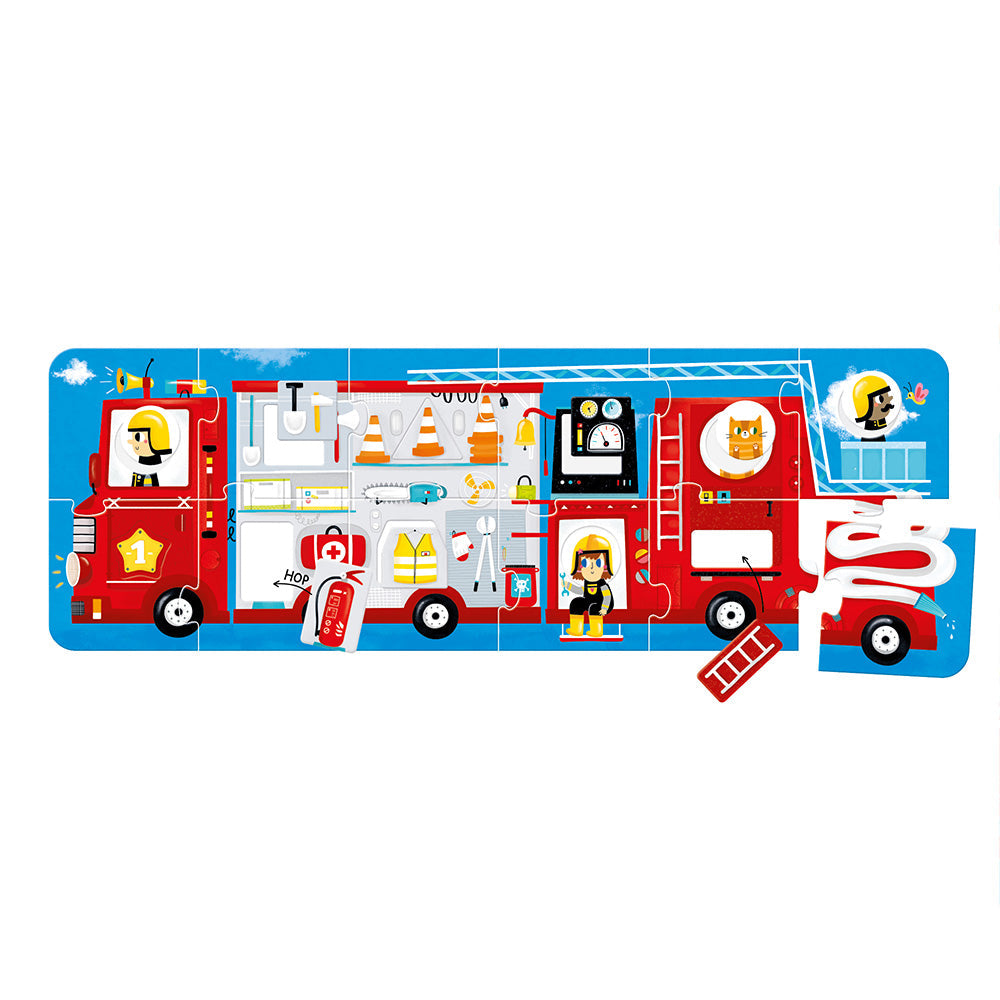 Banana Panda Make-a-Match Fire Truck Puzzle