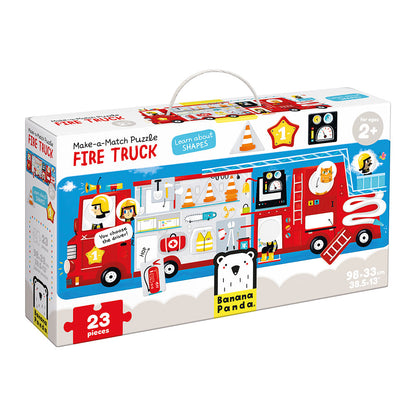 Banana Panda Make-a-Match Fire Truck Puzzle