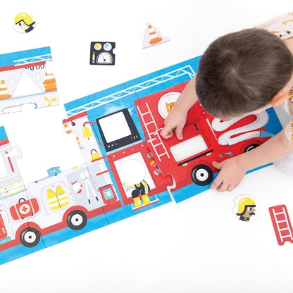 Banana Panda Make-a-Match Fire Truck Puzzle