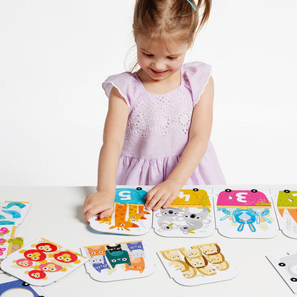 Banana Panda Make-a-Match Number Train Puzzle