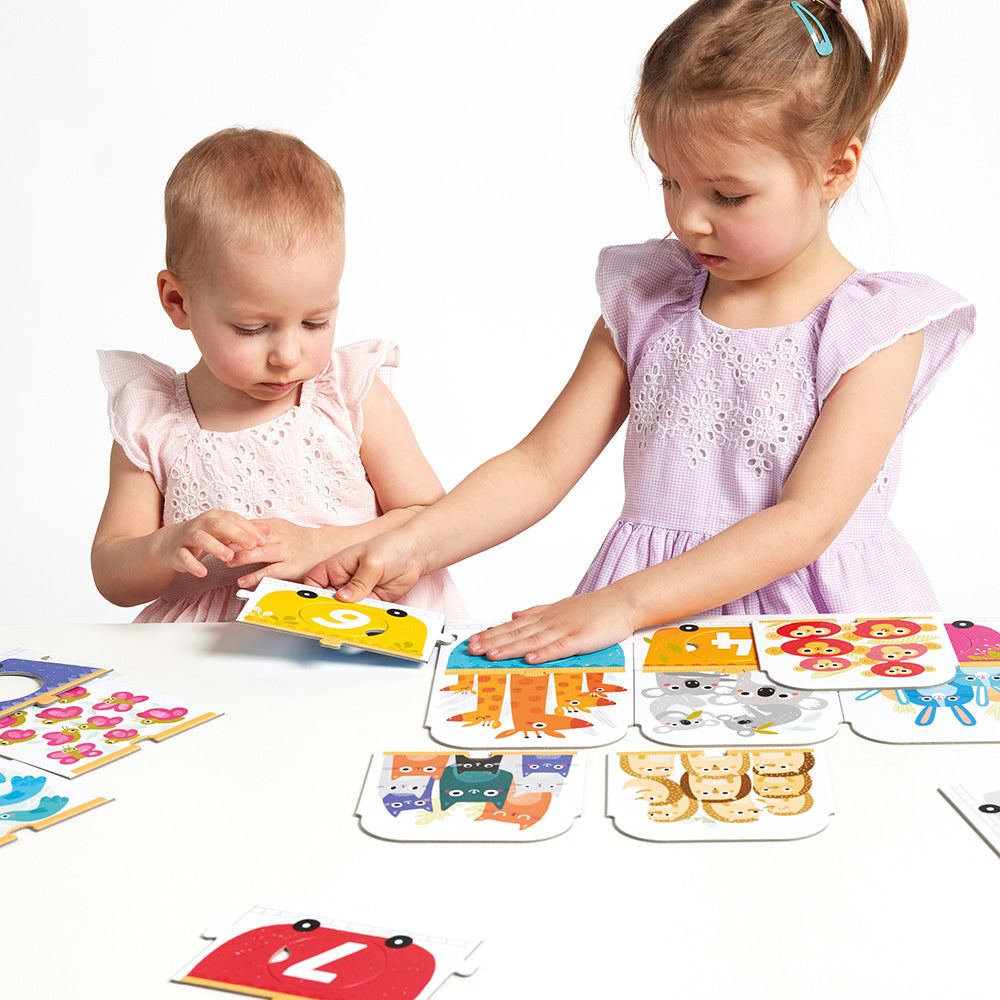 Banana Panda Make-a-Match Number Train Puzzle