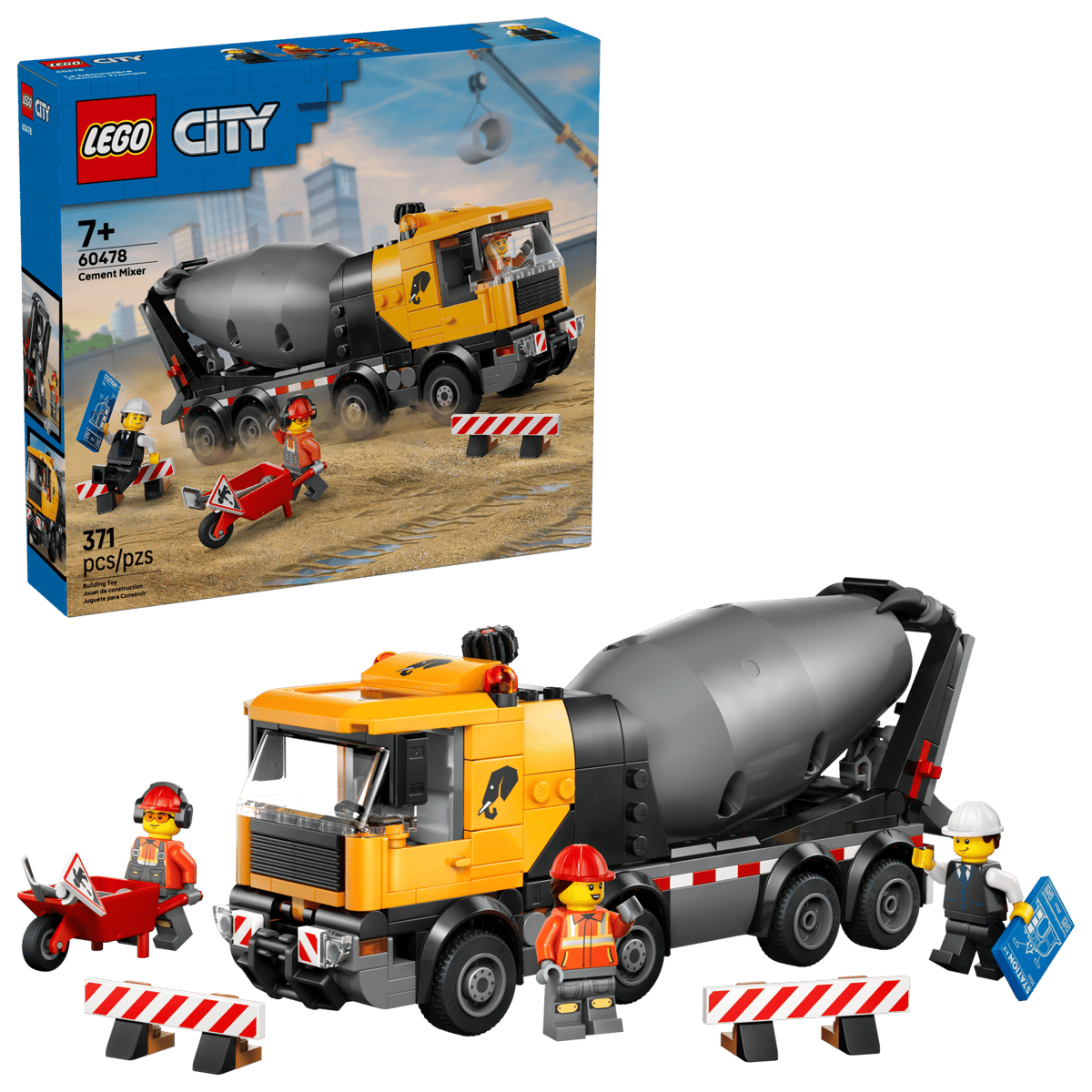 LEGO City Cement Mixer Building Set 60478