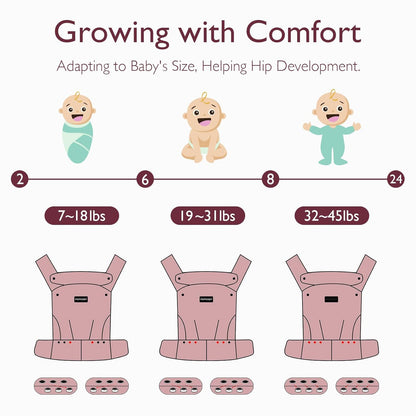 Momcozy Baby Carrier Cotton Leopard – Ergonomic & Comfortable