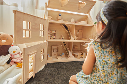PlanToys Bedroom Classic Doll Furniture Set