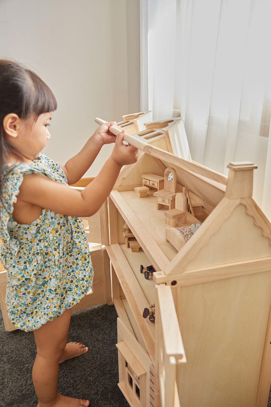 PlanToys Bedroom Classic Doll Furniture Set