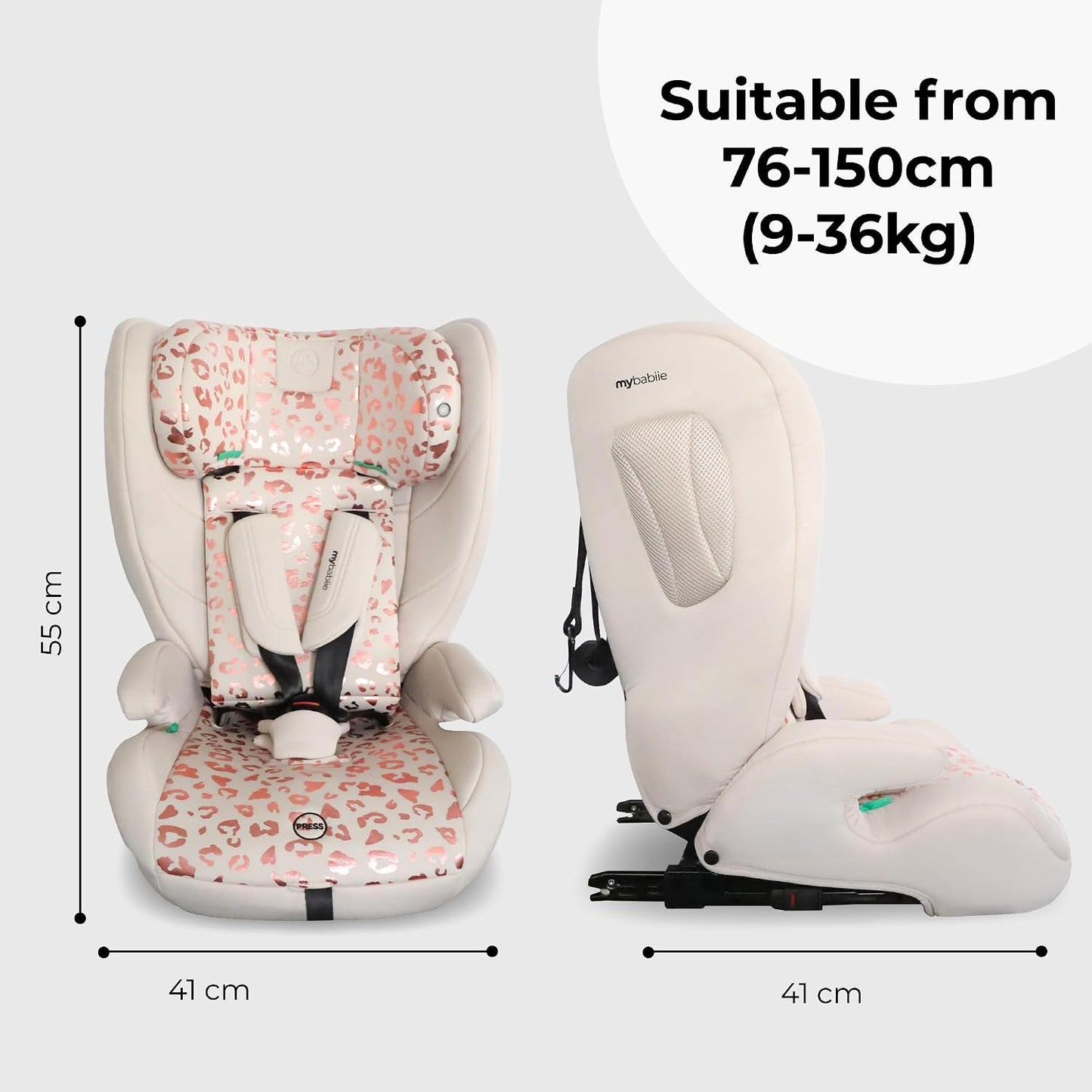My Babiie MBCS75 i-Size Toddler Car Seat - Pink