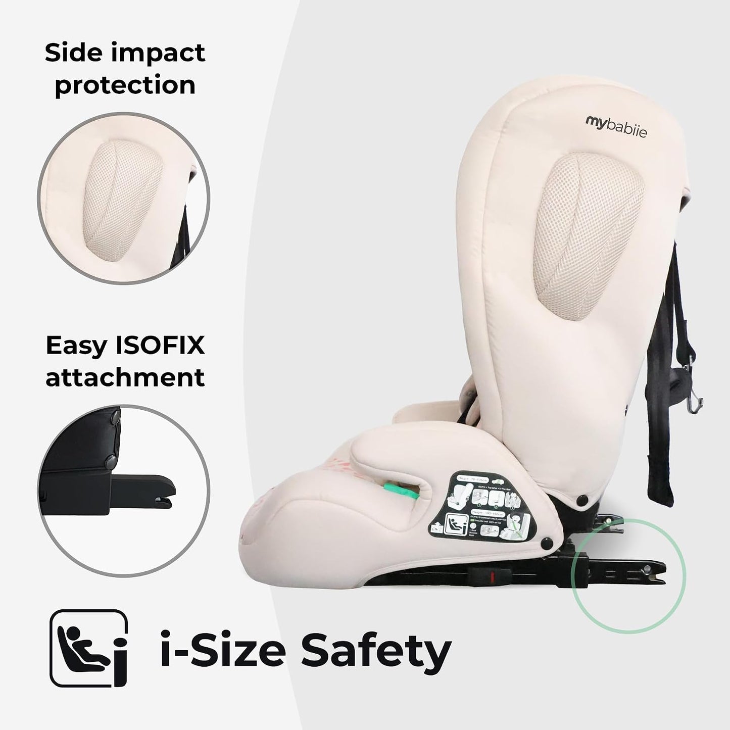 My Babiie MBCS75 i-Size Toddler Car Seat - Pink