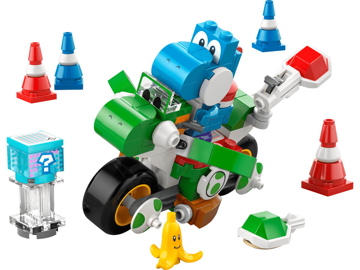 LEGO Super Mario Mario Kart Yoshi Bike Building Set