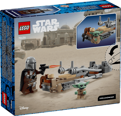 LEGO Star Wars The Mandalorian & Grogu's Speeder Bike Building Set 75436