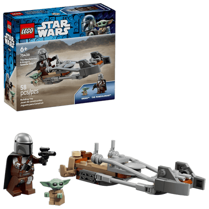 LEGO Star Wars The Mandalorian & Grogu's Speeder Bike Building Set 75436