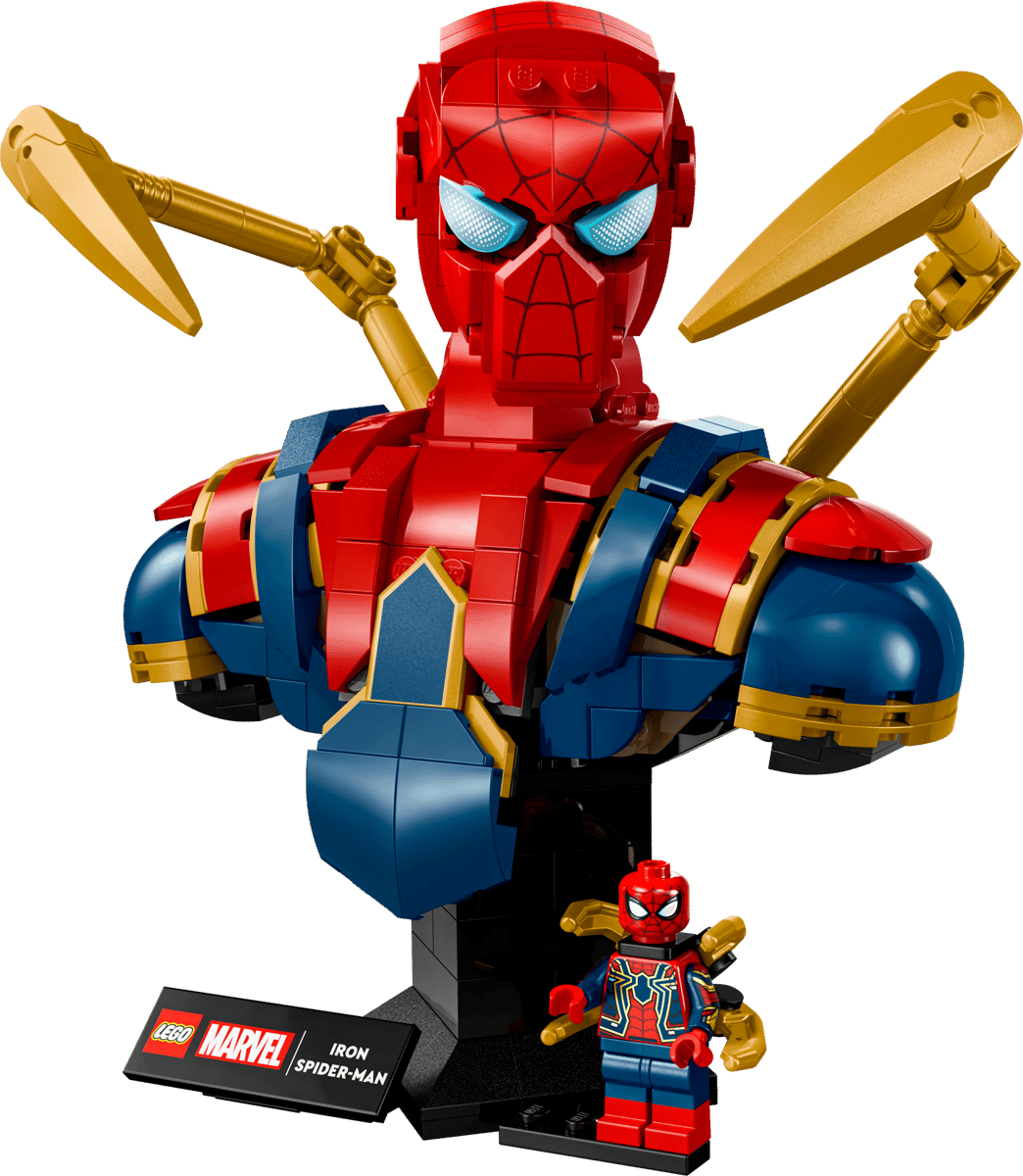 LEGO Marvel Iron Spider-Man Bust Building Set 76326