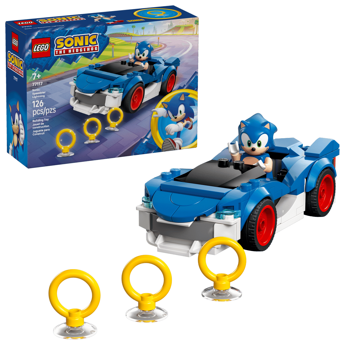 LEGO Sonic the Hedgehog Sonic Speedster Lightning Building Set 77117