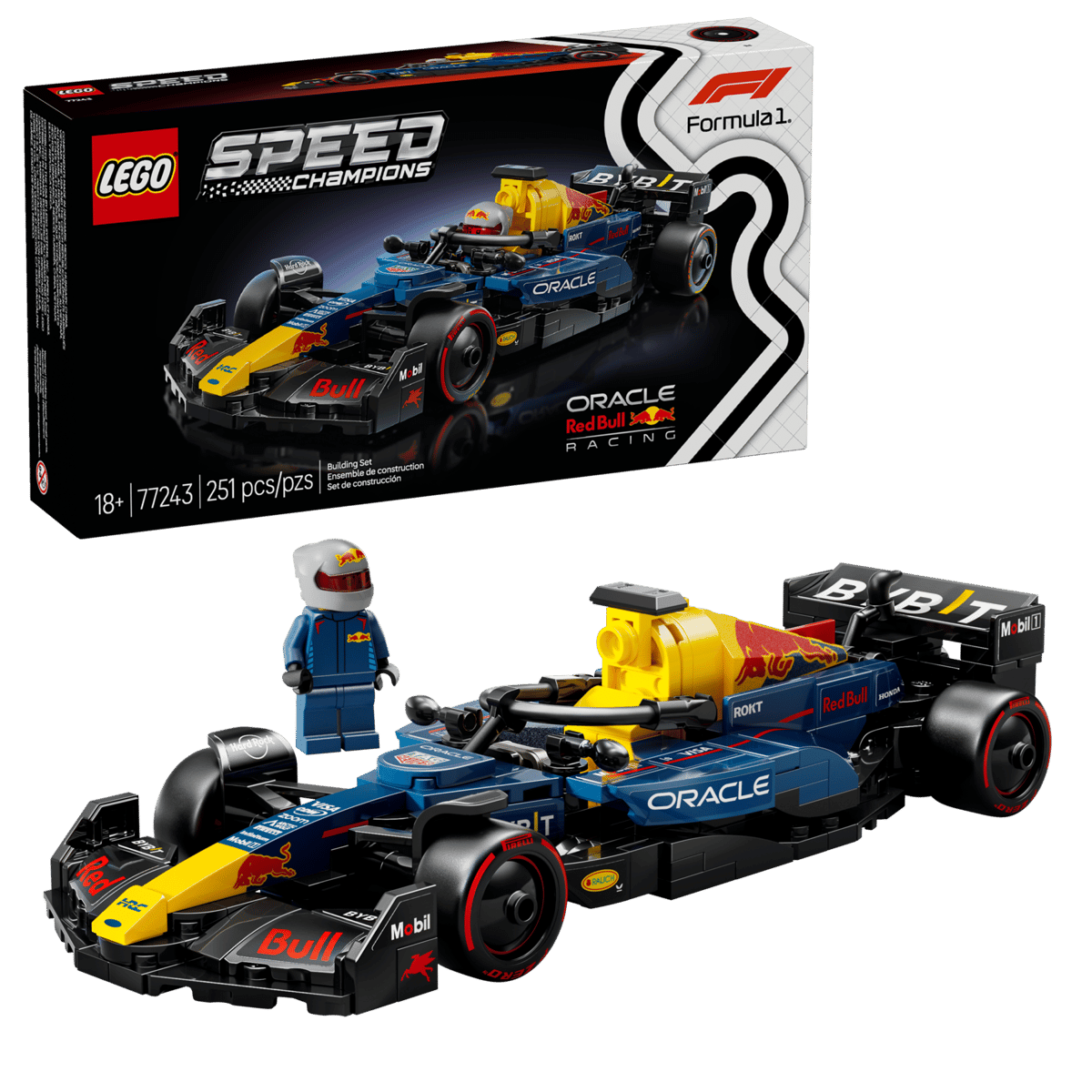 LEGO Speed Champions Oracle Red Bull Racing RB20 F1 Race Car Building Set