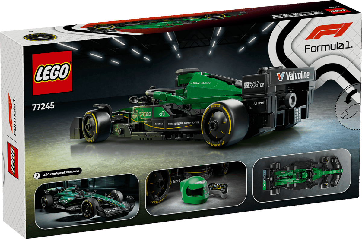 LEGO Speed Champions Aston Martin Aramco F1 AMR24 Race Car Building Set 77245