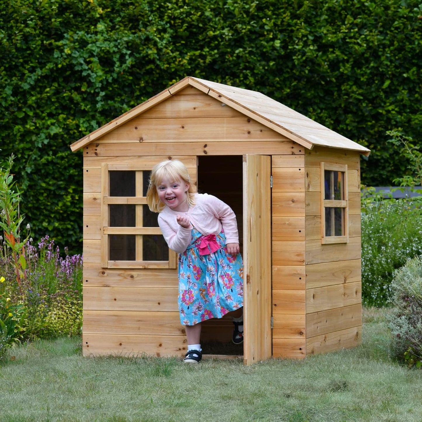 Big Game Hunters Evermeadow Wooden Kids Playhouse – Indoor & Outdoor