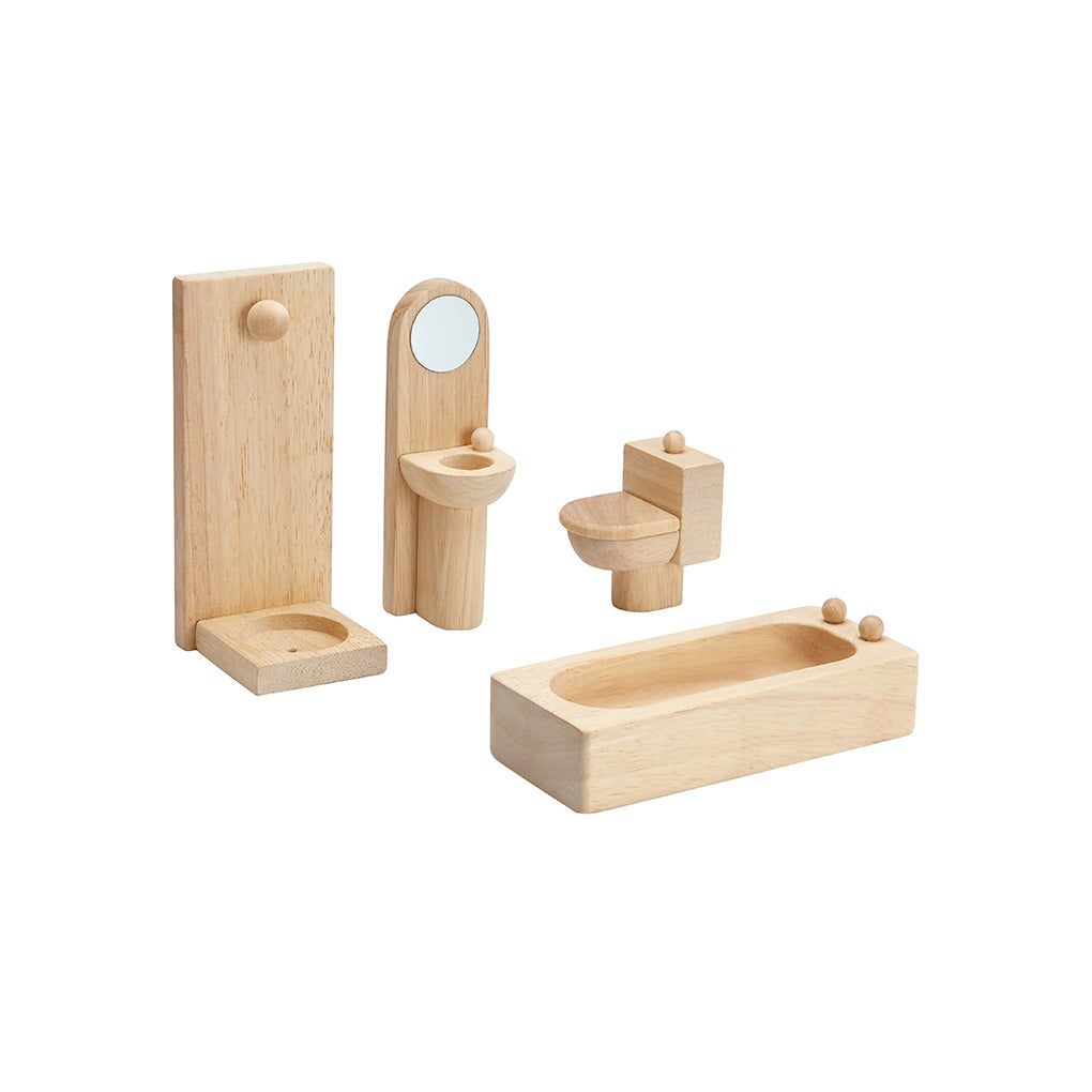 PlanToys Bathroom Classic Doll Furniture Set