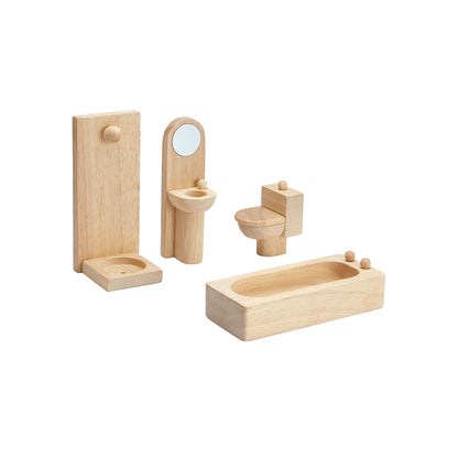 PlanToys Bathroom Classic Doll Furniture Set