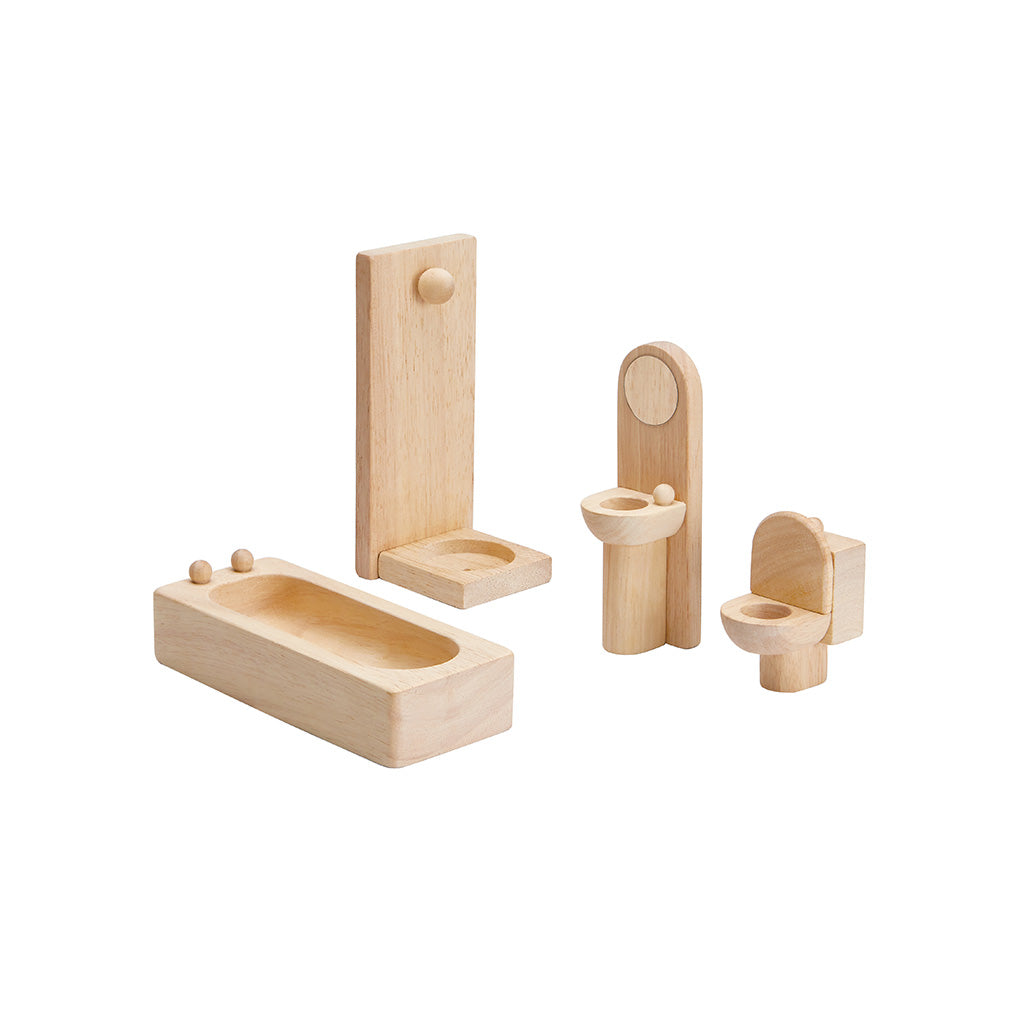 PlanToys Bathroom Classic Doll Furniture Set