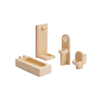 PlanToys Bathroom Classic Doll Furniture Set