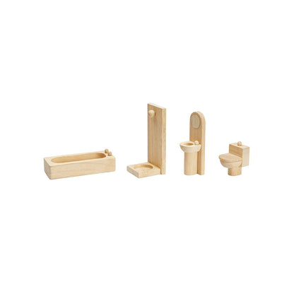 PlanToys Bathroom Classic Doll Furniture Set