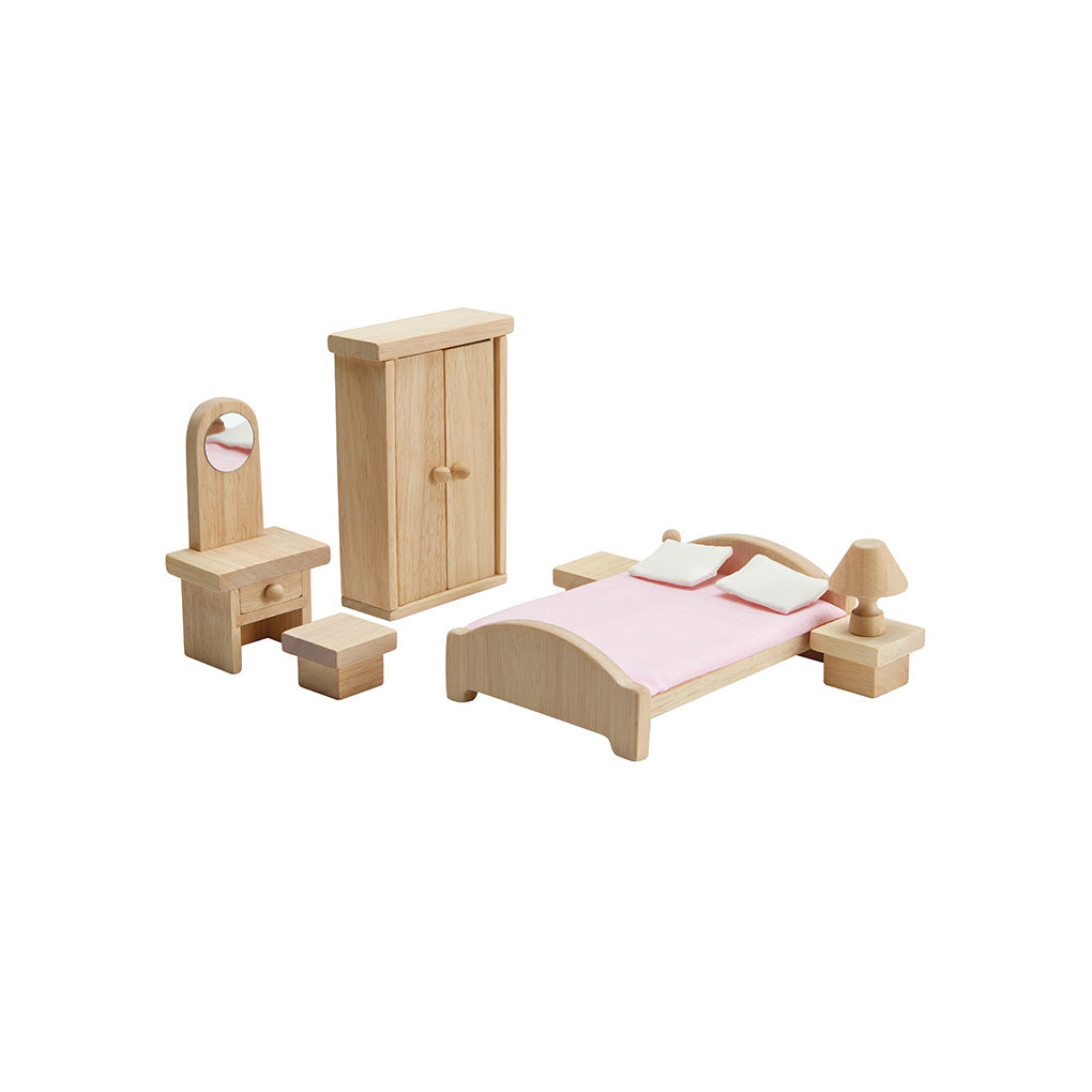 PlanToys Bedroom Classic Doll Furniture Set