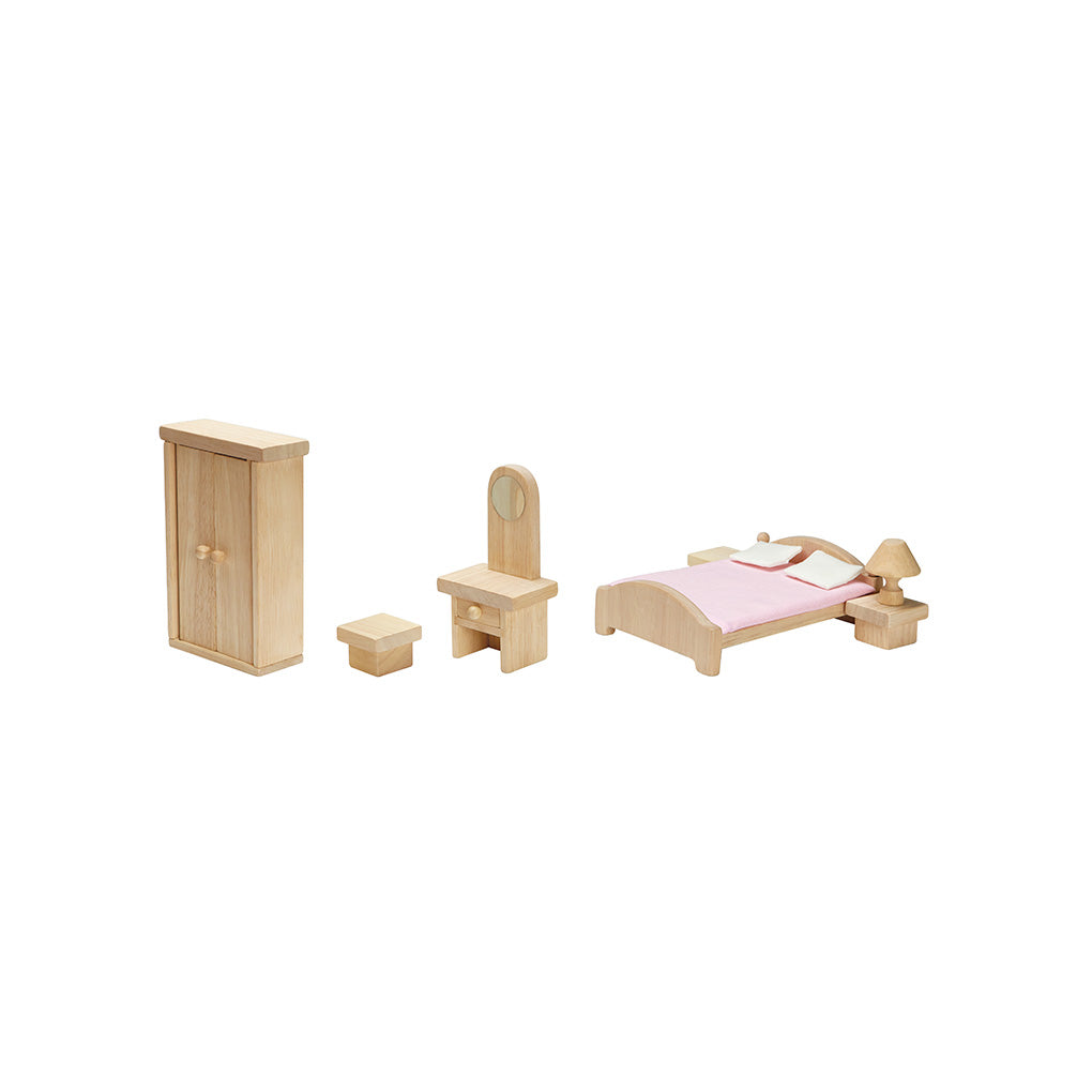 PlanToys Bedroom Classic Doll Furniture Set