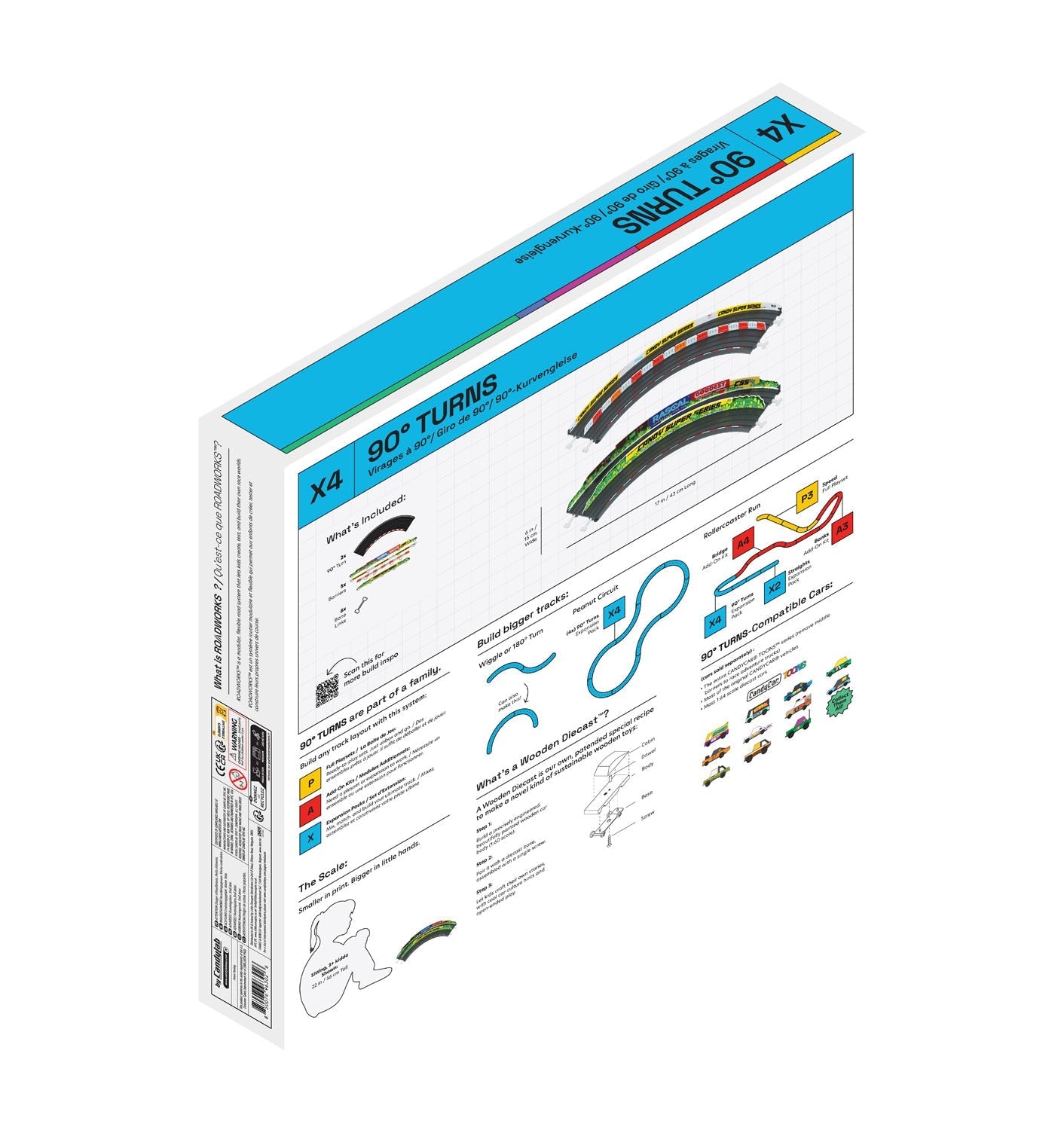 ROADWORKS 90 Turn Track Expansion 2-Pack