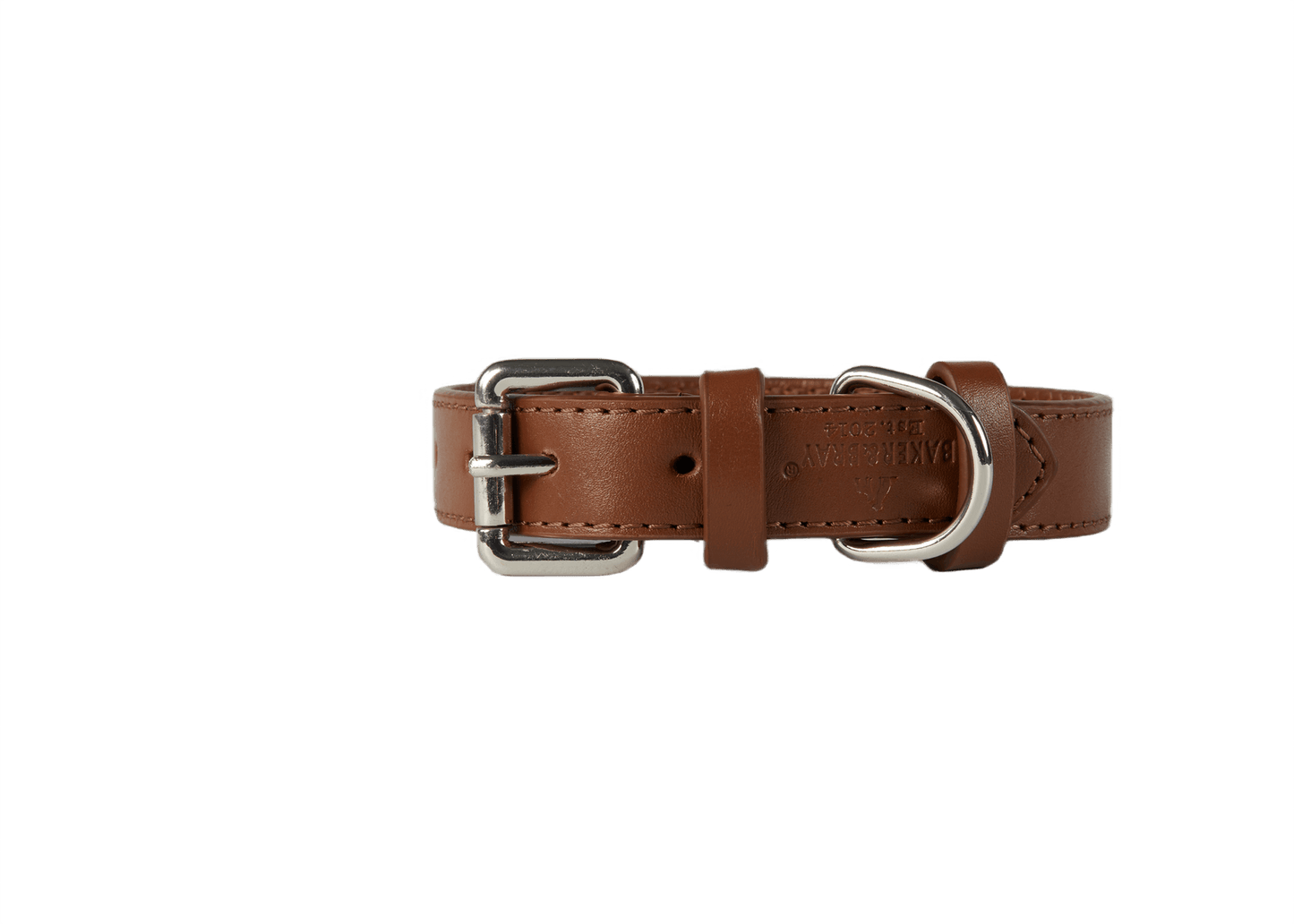 Baker & Bray Sustainable Designer Leather Dog Collar & Lead Set | Brown