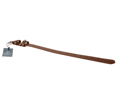 Baker & Bray Sustainable Designer Leather Dog Collar & Lead Set | Brown
